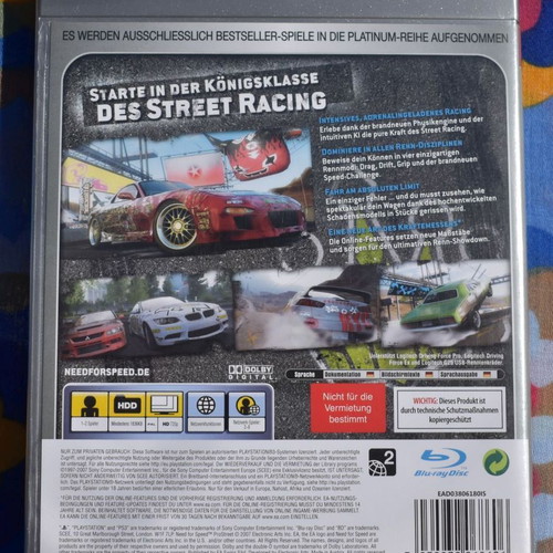 Need for Speed: ProStreet PS3 game like new, racing
