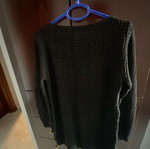 Knitted blouse like new, black, one size