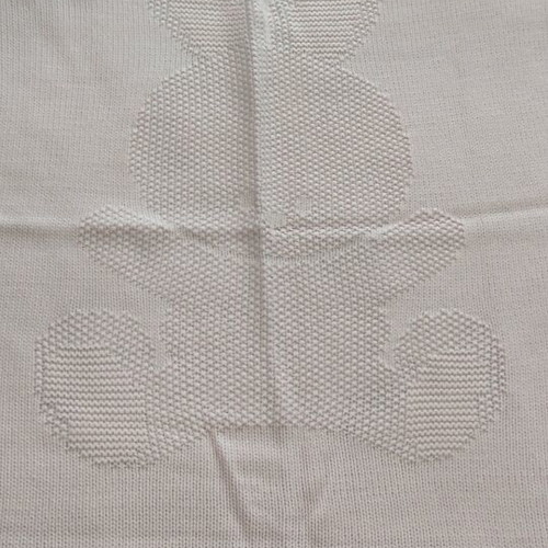 Baby Benetton blanket new, neutral color, piqué knit