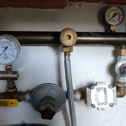 Gas kit new for wall-mounted boiler 3 bottles