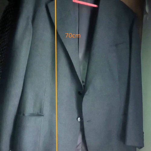 Jacket used dark gray wool, size XL