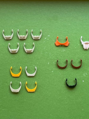 Playmobil beards mustaches