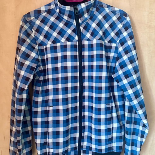 Men's checked jacket with fleece lining like new