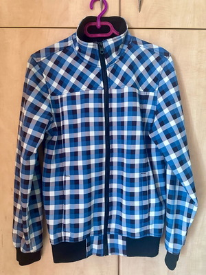 Men's checked jacket with fleece lining like new