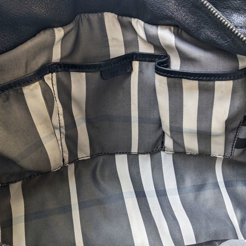 Burberry large leather shoulder bag used