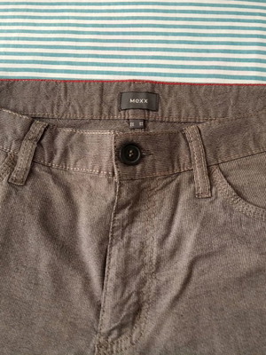 Μοντέρνο Mexx Ανδρικό Παντελόνι Γκρι Με Ριγέ Ύφανση Μέγεθος 34''