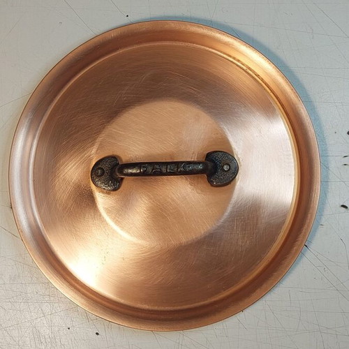 FALK copper sauté pan like new with 18 cm lid