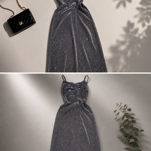 Sparkly dress new, perfect fit, black and grey, size S