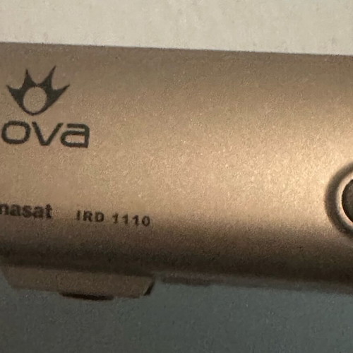 Nova Panasat IRD 1110 decoder used with remote control