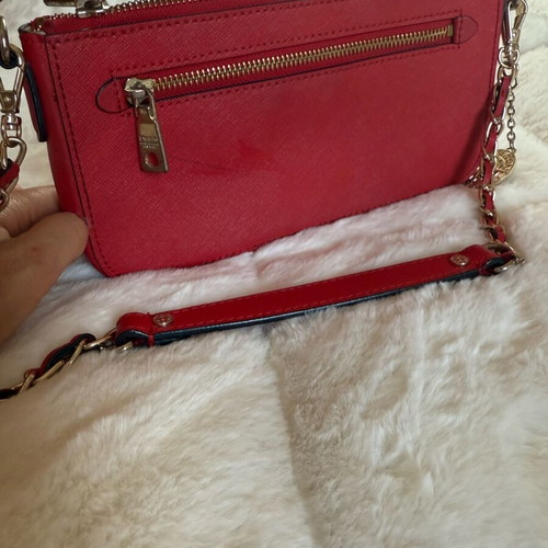 DKNY crossbody bag used, red with extra strap