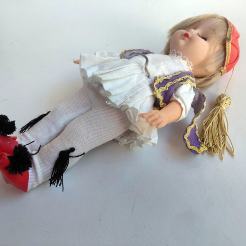 Tsolias Doll Greek Made 1970s, new
