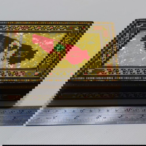 Ξύλινο κουτί κοσμηματοθήκη με ένθετες ψηφίδες mother of pearl σαν καινούργιο