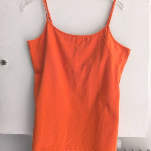 Gap camisole top with built-in bust like new, orange, L-XL
