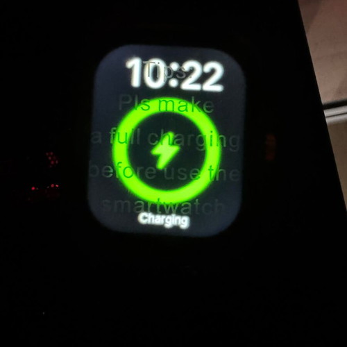 Smart Watch Ultra new with black silicone strap and full touch display