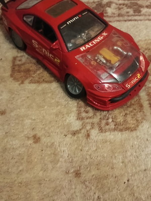 Racing car used with flashing lights