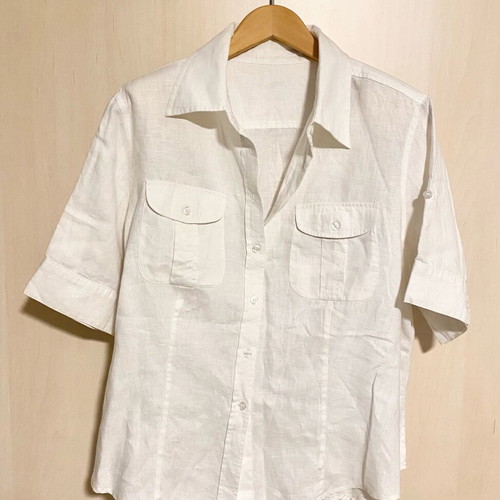 Linen women's shirt Capalbio white like new, size L