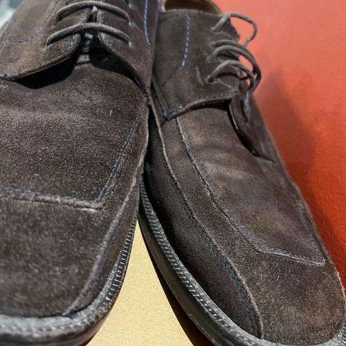 GANT suede shoes used, brown with blue stitching, size 42