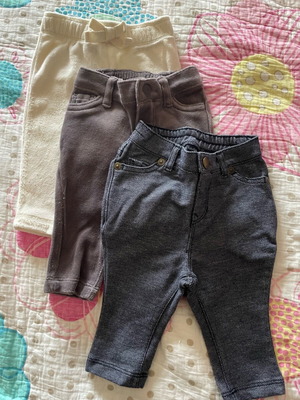 Baby Gap trousers like new, set of 3 for 0-3 months