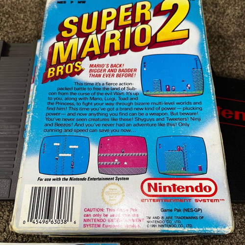 Super Mario Bros 2 Greek Edition used for Nintendo NES