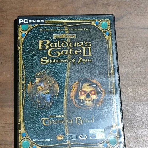 Baldur's Gate 2 Shadows of Amn & Throne of Bhaal PC like new