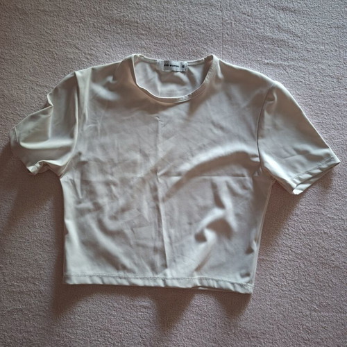 Pink Woman blouse white, like new, size S