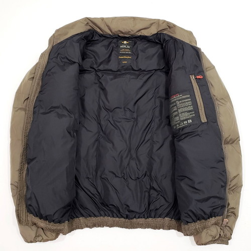 Replay Down Puffer jacket like new, men's M-L, brown and green