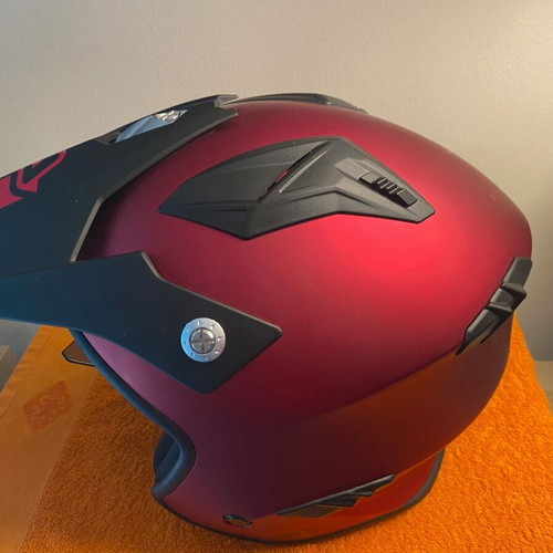 Acerbis Aria Jet open face helmet metallic red, like new