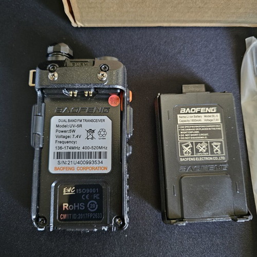 Baofeng UV-5R two way radio new