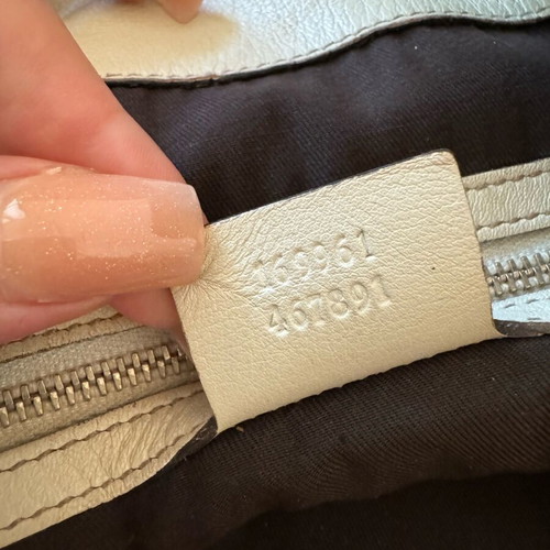 GucciGG Canvas Bamboo Peggy Hobo used Gucci bag