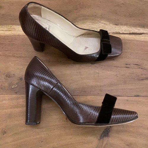 Kalogirou pumps 37.5 like new, leather brown