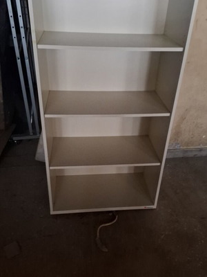 Professional shelving unit white 4 shelves 60x43x165 cm like new