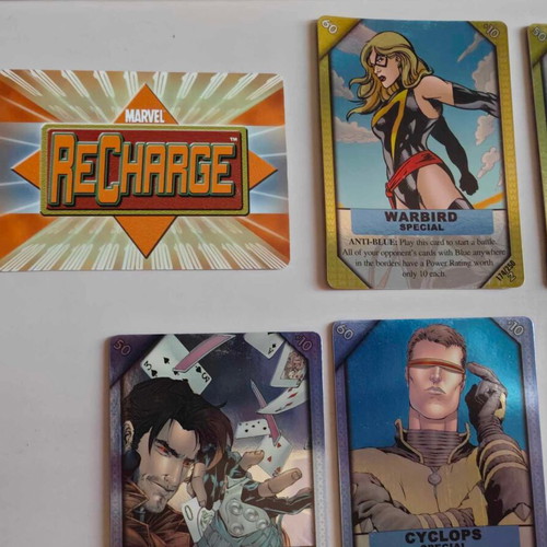 Marvel Recharge cards like new, set of 16 foil