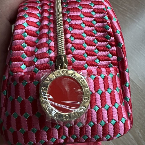 Bvlgari beauty pouch new, pink