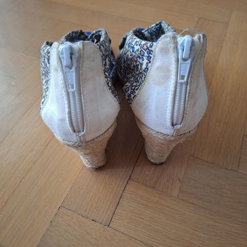 Zara women's floral platform sandals size 40