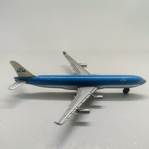 Metallic miniature Airbus A340 KLM Royal Dutch Airlines like new