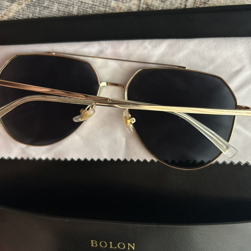 Bolon men's sunglasses like new with gold metal frame