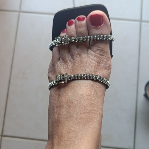 Two pairs of sandals like new, size 37, black