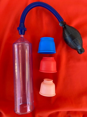 Αντλία κενού πέους καινούργια με δαχτυλίδια και μπάλα αντλίας