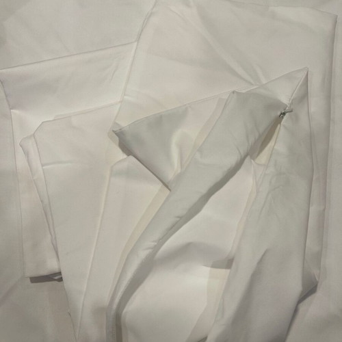 Pillow cases new, set of 4, white color, polyester fabric