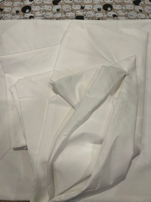 Pillow cases new, set of 4, white color, polyester fabric