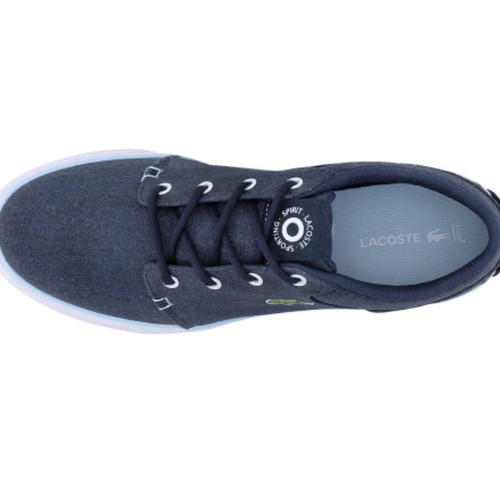 Lacoste men's shoes used, size 42, grey blue canvas