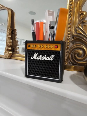 Marshall Amplifier pencil holder made to order, rock design