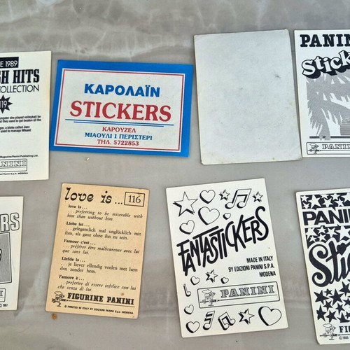 Panini carousel stickers used, set of 86