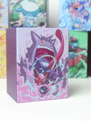 Кутия за Pokemon карти Gengar Evolution 3D принтирана нова