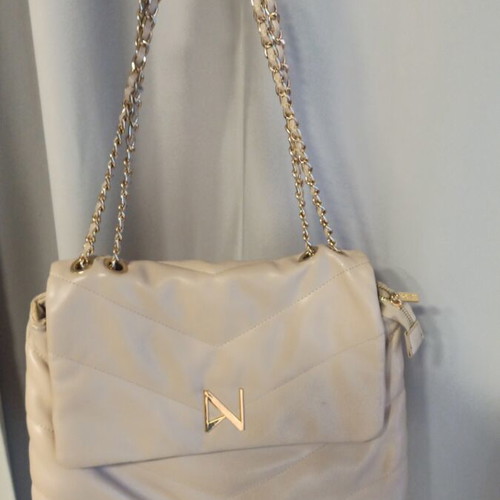 Nolah shoulder bag used, large capacity beige mocha