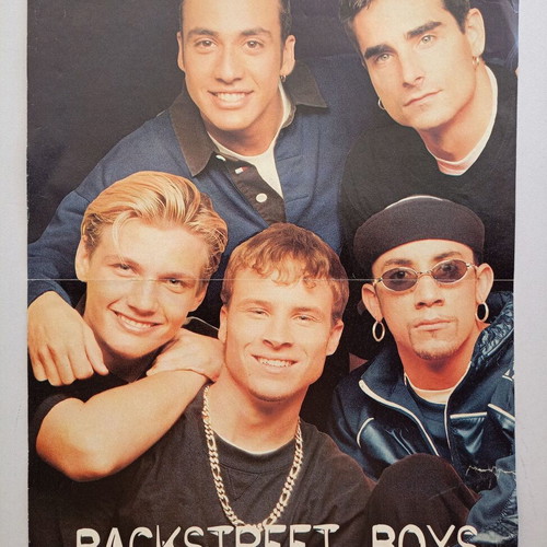 Katerina magazine poster with Backstreet Boys and Gillian Anderson used