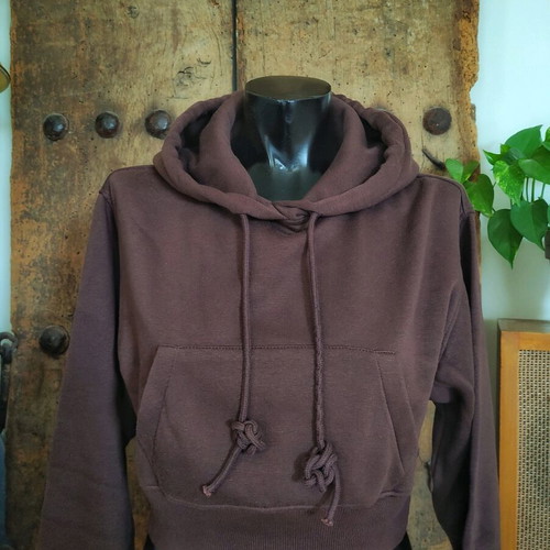 Brown cropped Zara hoodie like new, size S