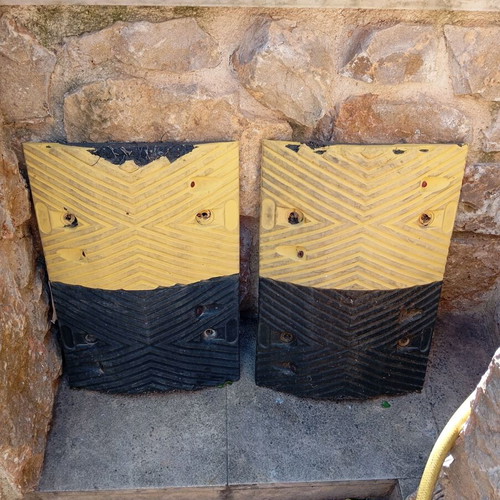 Speed bumps, set of two for parking or other use