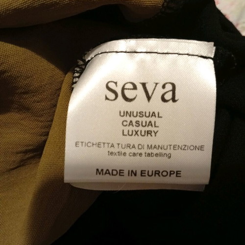 Seva set top and palazzo pants gold-black like new