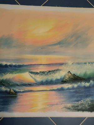 Oil painting on canvas like new, sea 50x60